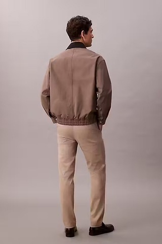 Calvin Klein Erkek Slim Fit Esnek Kumaşlı Chino Pantolon - Bej Vintage Khaki