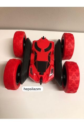 Uzaktan Kumandalı 360 Dönen Şarjlı Akrobat Stunt Car Araba Kırmızı