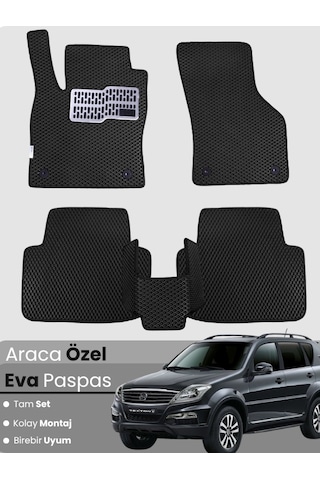 Ssangyong Rexton 2012-2017 Uyumlu Eva Paspas Tam Set Oto Paspas,araca Özel,kolay Montaj 823