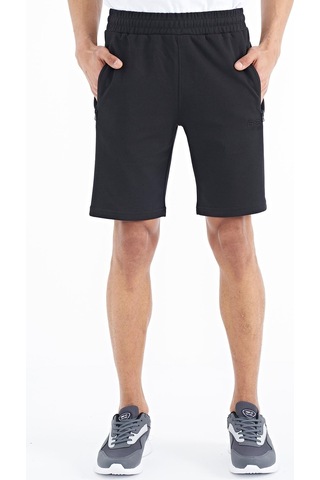 Tommy Life Ryan Siyah Cepli Standart Kalıp Erkek Şort - 81239 Siyah
