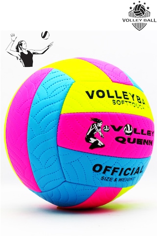 Voleybol Topu Dikişli Soft Touch Voleybol Çok Renkli