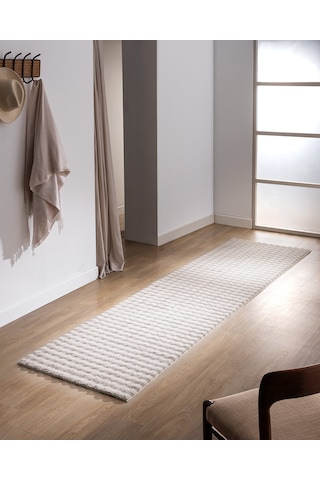 Madame Coco Vivre Bubble Halı - Taş - 80x300 Cm 8684427182901 Taş 80 X 300 Taş