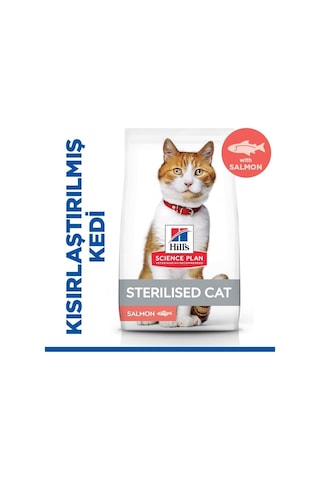Hill's Kısırlaştırılmış Somonlu Yetişkin Kedi Maması 10 KG Hill's Kısırlaştırılmış Somonlu Yetişkin Kedi Maması 10 KG