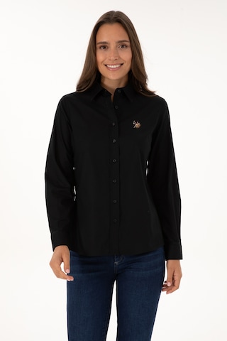 U.s. Polo Assn. Kadın Siyah Gömlek Basic 50308038-vr046 Siyah