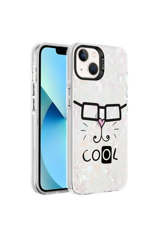 Apple Apple iPhone 13 / 14 Uyumlu Kılıf Mermer Desenli Kapak