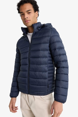 Defacto Su Geçirmez Slim Fit Dar Kesim Kapüşonlu Fermuarlı Şişme Mont N4661az25aunv175 Lacivert