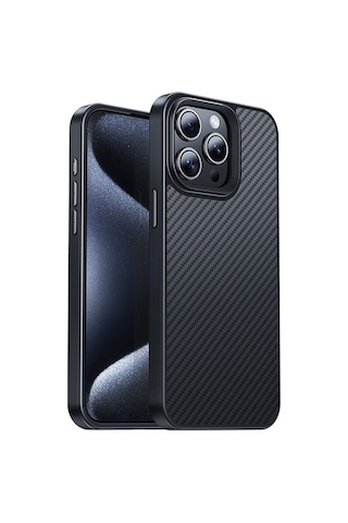 Hoco Apple Uyumlu iPhone 15 Pro Max As7 Kevlar Kılıf Manyetik Magsafeli Kılıf