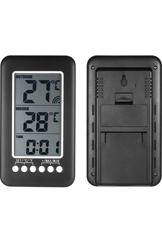 Tenfowee Kablosuz İç/dış Sıcaklık Saati - Büyük Lcd Ekranlı, Duvar & Masa Üstü Kullanım İçin