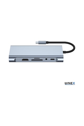 Winex 11In1 Hub Type-C Port Dönüştürücü Adaptör