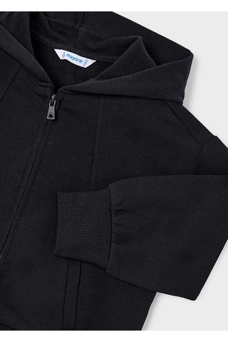 Mayoral Kız Çocuk Fermuarlı Sweatshirt 4449 Siyah