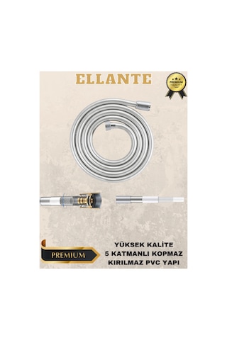 Pvc Banyo Duş Hortumu Yüksek Kalite Kopmaz Armatür Ve Duş Başlığı Için Spiral Hortum Universal 150cm Çok Renkli