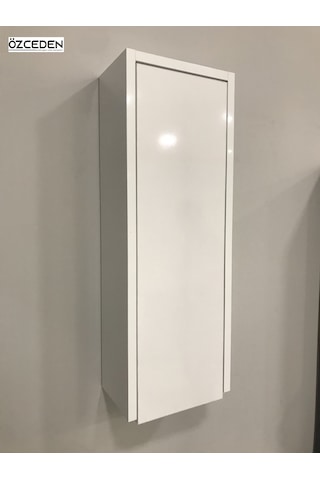 Çok Amaçlı Banyo Mutfak Dolabı 70Cm Mdf Parlak Beyaz
