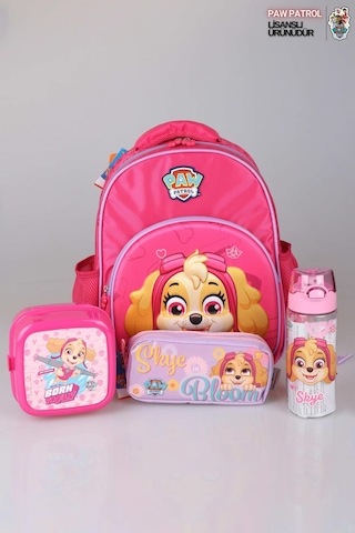 Yeni Sezon Lisanslı Paw Patrol Okulda Macera Koleksiyonu Okul Çantası,kalem Çantası,matara Ve Beslenme Kabı Okul Seti Altın