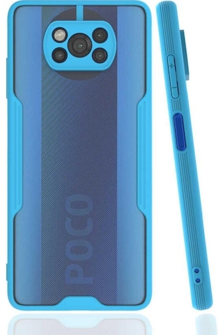 Xiaomi Poco X3 Kılıf Kamera Korumalı Arkası Şeffaf Silikon