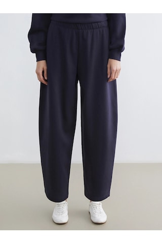LC Waikiki Lcw Vision Lacivert Beli Lastikli Kadın Kalın Eşofman Altı Dark Navy