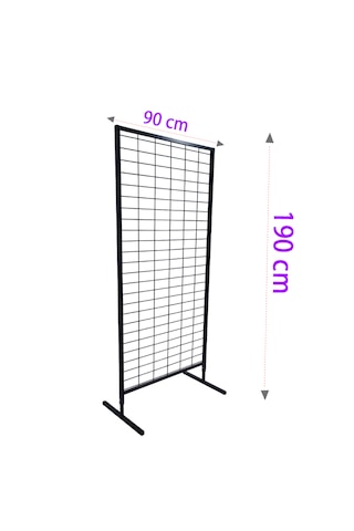 90x190 Cm Ayaklı Tel Pano Stant, Aksesuar Standı 90x190 Cm Ayaklı Tel Pano Stant, Aksesuar Standı