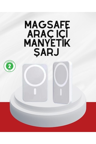 Şık Tasarımlı Magsafe Araç Telefon Tutucu Type-c Girişli Çok Renkli