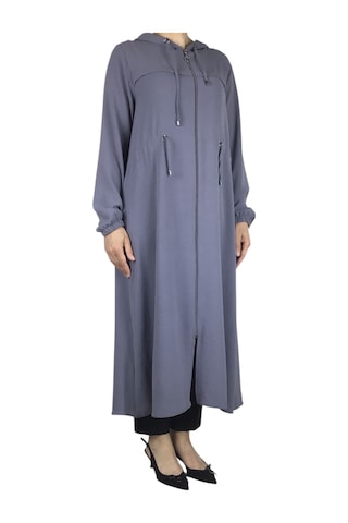 Kadın Kapşonlu Beli İp Detaylı Yandan Cepli İnce Ayrobin Spor Kap Zümrüt