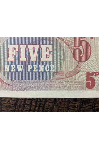 İngilitere British Armed Forced 1972 Askeri Kağıt Para 5 New Pence - Çil