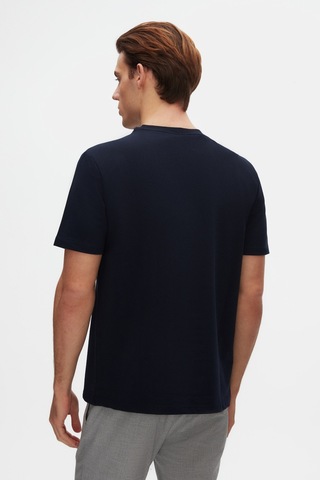 Twn Slim Fit Lacivert Baskılı T-shirt 4ec14ort12025 Lacivert