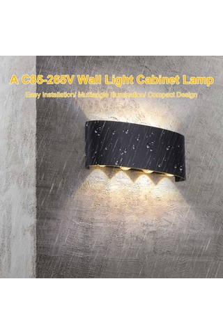 Leezsing Ip65 Suya Dayanıklı 6 Başlı Led Duvar Lambası - Koridor Ve Merdiven Aydınlatma İçin Sıcak Beyaz Işık Ilık Beyaz