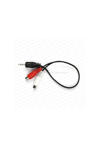 Dark 2 X Rca (Analog Ses) - 3.5Mm Stereo Dönüştürücü (2 X Rca Diş
