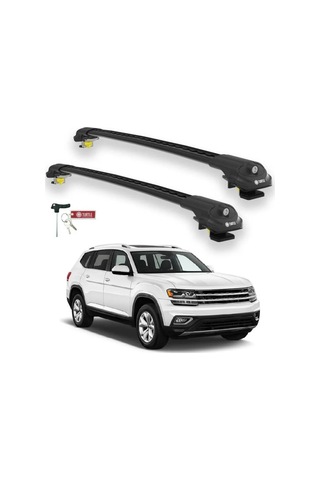 Turtle Volkswagen Atlas 2018-2025 Ara Atkı Air1 Siyah
