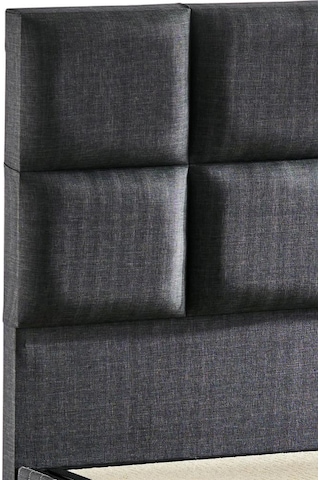 Star Başlık 200 Cm Çift Kişilik Antrasit Keten Kumaşlı Modern Lüks Yatak Başlığı / Baza Başlığı