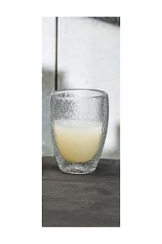 Çift Cidarlı Buzlu Tasarım Kahve, Latte, Su Bardağı, 300 Ml, Cam Meşrubat Bardak, 1 Adet - 12221 Açık Kırmızı
