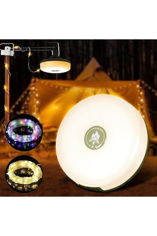 4'ü 1 Arada Kamp Lambası Led Işık, Fener, Gece Lambası Ve Işık Sarı