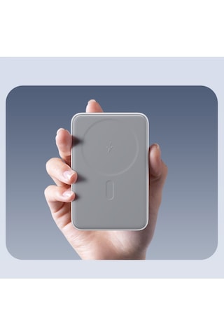 Benks MP07 İnce Tasarımlı Magsafe Powerbank 10000mAh 15W iPhone 12-13-14 Serisi Beyaz