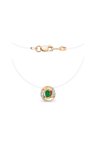 Aquamarıne 925 Ayar Nanolyum Savunmalı İp Üzerinde Gümüş Kolye 343114139 Altın