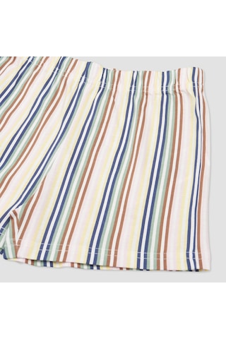 Panço Kız Çocuk Çizgi Desenli Pijama Takımı 2411gk39002-4520 001