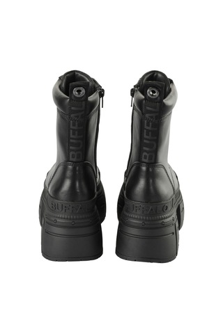 Bot Kadın 1622350 Buffalo Gospher Zıp Boot - Vegan Nappa - Black Siyah