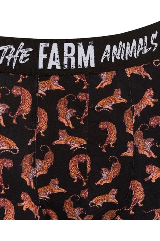 Farm Animals Tigers Desenli Boxer