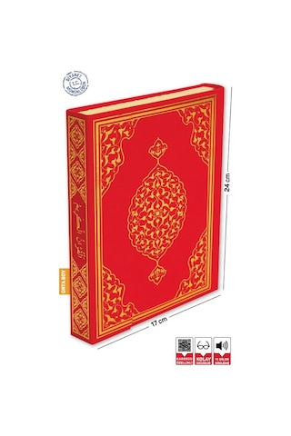 Kuranı Kerim Bilgisayar Hatlı Kırmızı Renk Orta Boy - Merve Yayın