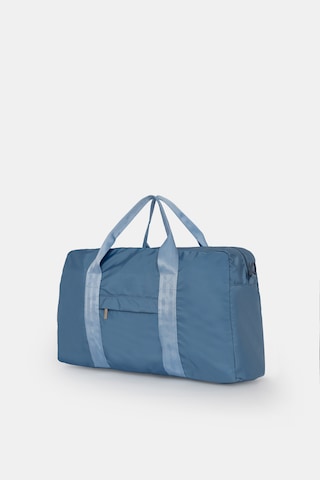 İcone Bag Kadın & Erkek Spor Çantası, Paraşüt Kumaş Önü Cepli Unisex Spor Fitness Gym Çantası Mavi