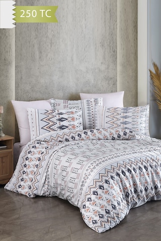 Varol 250 Tc Bambu Karışımlı Pamuk Saten Nevresim Takımı Tek Kişilik - Corso Çok Renkli