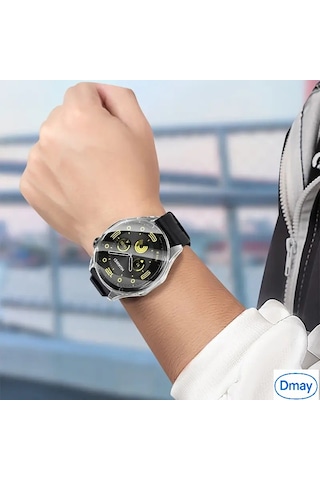 Huawei Watch Gt 6 46mm Tam Uyumlu Uyumlu 360 Full Koruma Silikon Kılıf