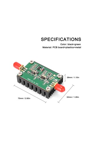 Jms Hf Vhf Uhf Fm İçin 2Mhz-700Mhz 3W Rf Güç Amplifikatörü Geniş Bant