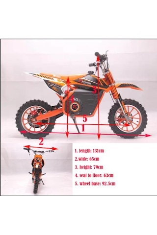 Rine Motor 2022 Model 1000 Watt Çocuklar Için Elektrikli Cross