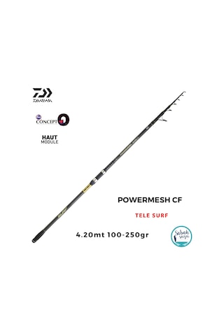 Daiwa Powermesh Cf 4.20mt 100-250gr Teleskopik Surf Kamış