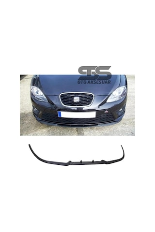 Seat Leon Mk2 Cupra R Uyumlu Ön Lip Mat Siyah Ön Tampon Lip (Sts Oto Aksesuar) (01)