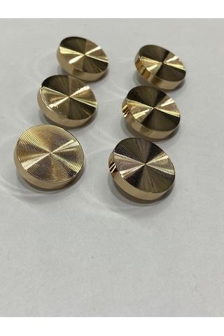 Kaban Ve Ceket Düğmesi Hipnoz Model Özel Kaplama 6'lı Set Gold 3 Cm