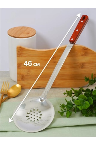 Topichome Paslanmaz Çelikten Dübel Kazanı İçin Düz Kepçe 169754837