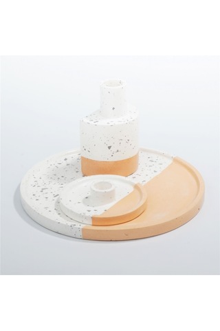 Terrazzo Desenli Mumluk Ve Tütsülük