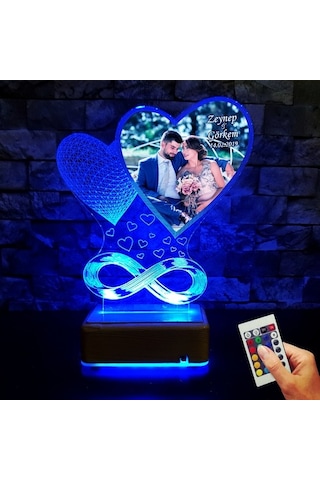 Resimli 3D Led Lamba Kişiye Özel Isimli Lamba Sevgiliye Hediye (212934676)