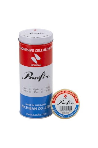 Panfix 12 Mm X 33 Metre Selofon Bant 12'li Teneke Kutu 1