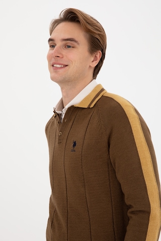 U.s. Polo Assn. Erkek Haki Kazak /triko 50315043-vr027 Hakı
