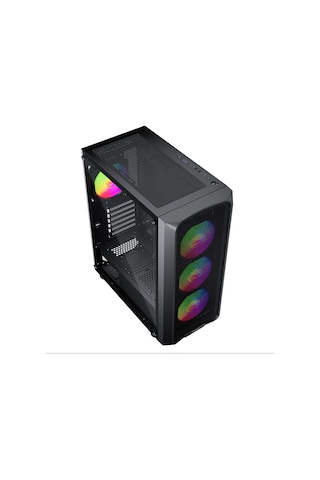 Gamebooster Round A650b 600w Apfc Usb 3.0 Mesh 4 Rainbow Fanlı Mid-t Atx Gaming Siyah Kasa